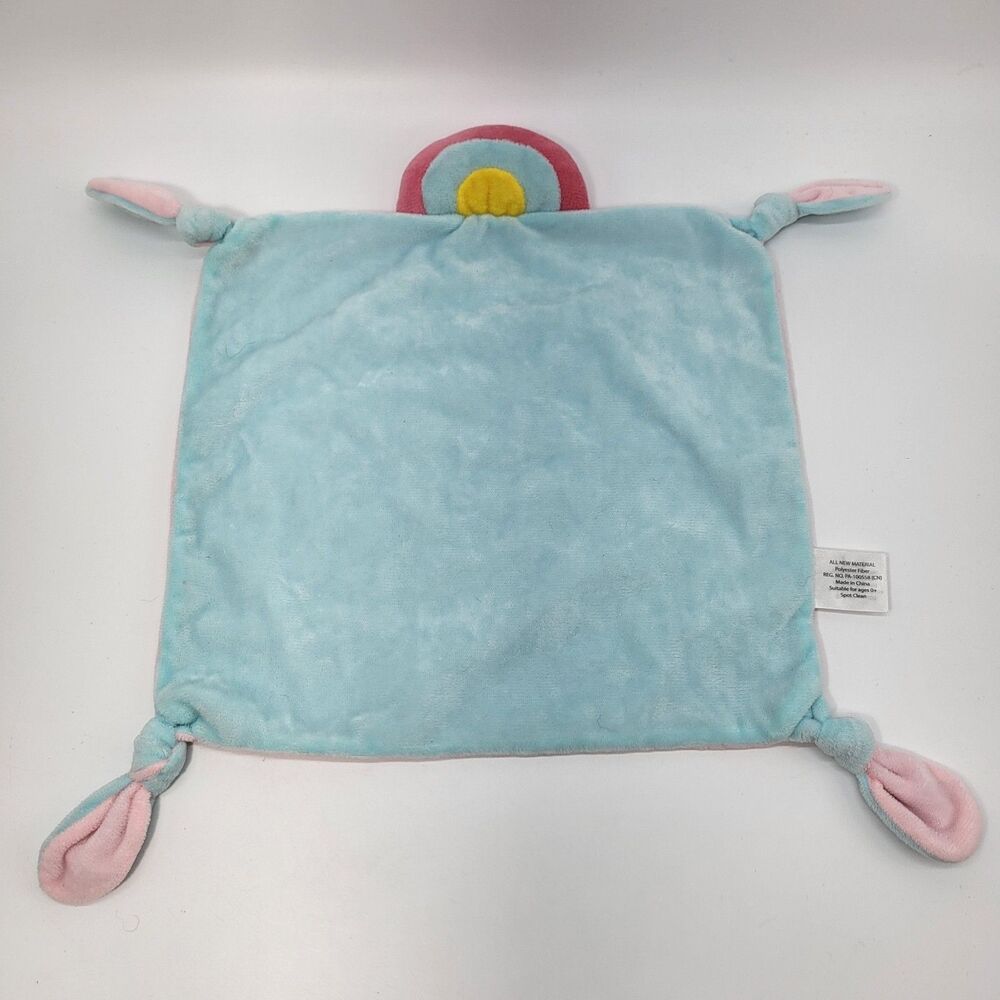 Hobby Lobby Stephen Joseph Rainbow Blue Pink Knotted Security Blanket Lovey